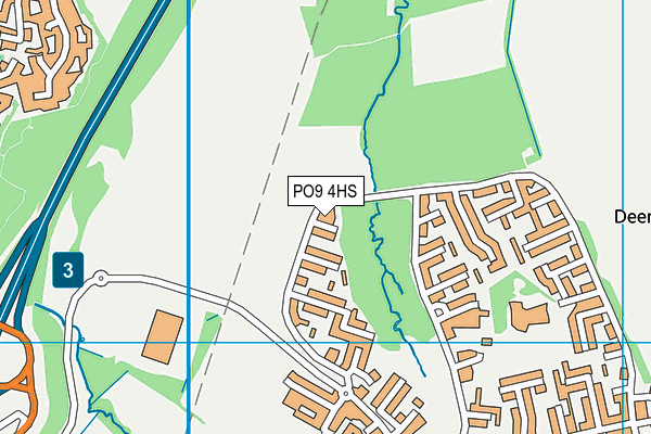PO9 4HS map - OS VectorMap District (Ordnance Survey) PO9 4HS map - OS VectorMap District (Ordnance Survey)