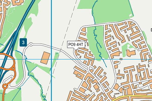 PO9 4HT map - OS VectorMap District (Ordnance Survey) PO9 4HT map - OS VectorMap District (Ordnance Survey)