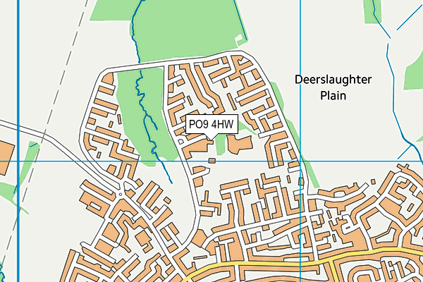 PO9 4HW map - OS VectorMap District (Ordnance Survey) PO9 4HW map - OS VectorMap District (Ordnance Survey)