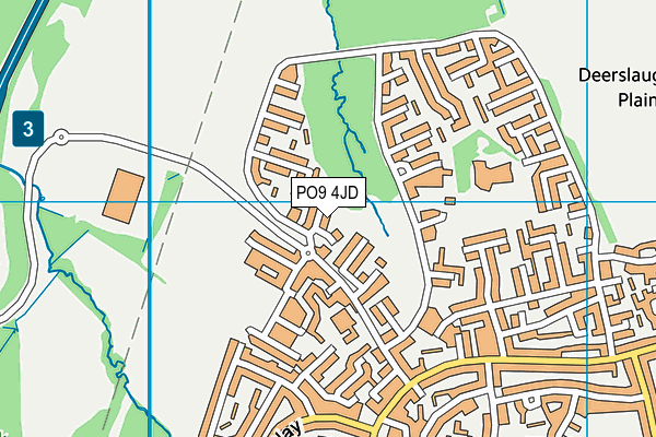 PO9 4JD map - OS VectorMap District (Ordnance Survey) PO9 4JD map - OS VectorMap District (Ordnance Survey)