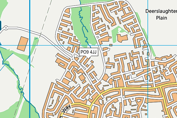 PO9 4JJ map - OS VectorMap District (Ordnance Survey) PO9 4JJ map - OS VectorMap District (Ordnance Survey)