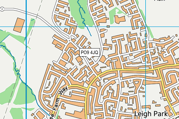 PO9 4JQ map - OS VectorMap District (Ordnance Survey) PO9 4JQ map - OS VectorMap District (Ordnance Survey)