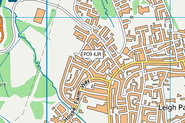 PO9 4JR map - OS VectorMap District (Ordnance Survey) PO9 4JR map - OS VectorMap District (Ordnance Survey)
