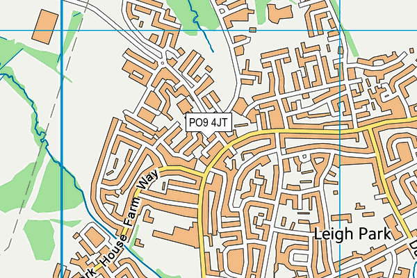 PO9 4JT map - OS VectorMap District (Ordnance Survey) PO9 4JT map - OS VectorMap District (Ordnance Survey)