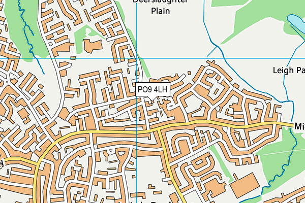 PO9 4LH map - OS VectorMap District (Ordnance Survey) PO9 4LH map - OS VectorMap District (Ordnance Survey)