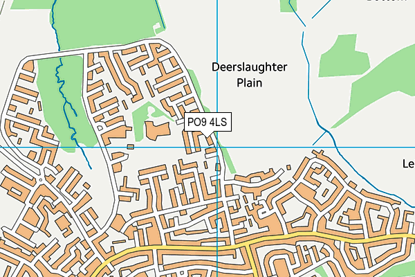 PO9 4LS map - OS VectorMap District (Ordnance Survey) PO9 4LS map - OS VectorMap District (Ordnance Survey)