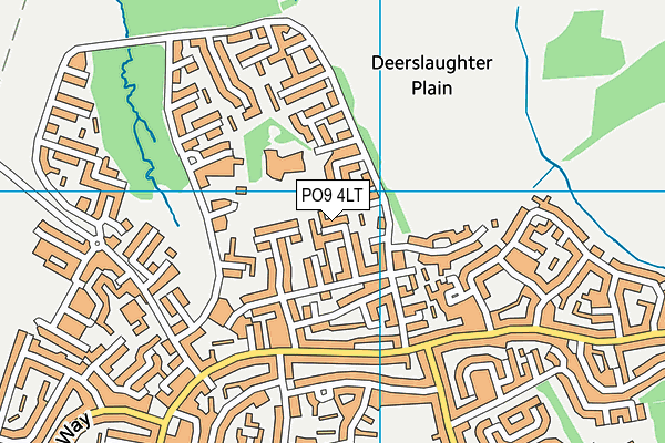 PO9 4LT map - OS VectorMap District (Ordnance Survey) PO9 4LT map - OS VectorMap District (Ordnance Survey)