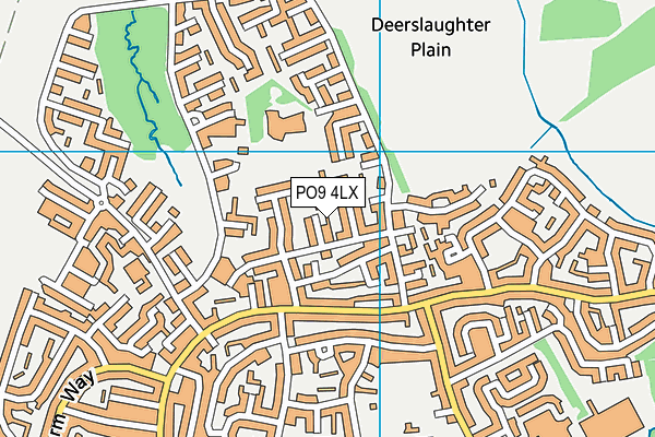 PO9 4LX map - OS VectorMap District (Ordnance Survey) PO9 4LX map - OS VectorMap District (Ordnance Survey)