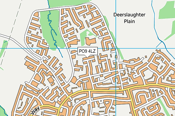 PO9 4LZ map - OS VectorMap District (Ordnance Survey) PO9 4LZ map - OS VectorMap District (Ordnance Survey)