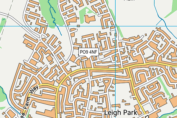 PO9 4NF map - OS VectorMap District (Ordnance Survey) PO9 4NF map - OS VectorMap District (Ordnance Survey)
