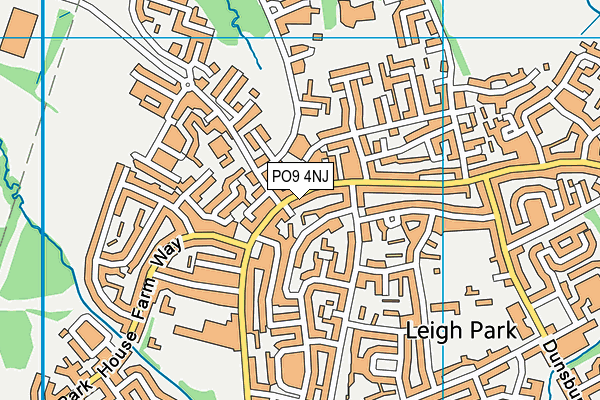 PO9 4NJ map - OS VectorMap District (Ordnance Survey) PO9 4NJ map - OS VectorMap District (Ordnance Survey)