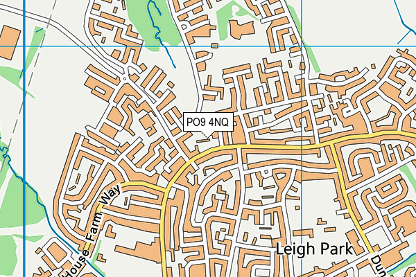 PO9 4NQ map - OS VectorMap District (Ordnance Survey) PO9 4NQ map - OS VectorMap District (Ordnance Survey)