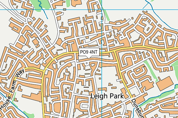 PO9 4NT map - OS VectorMap District (Ordnance Survey)