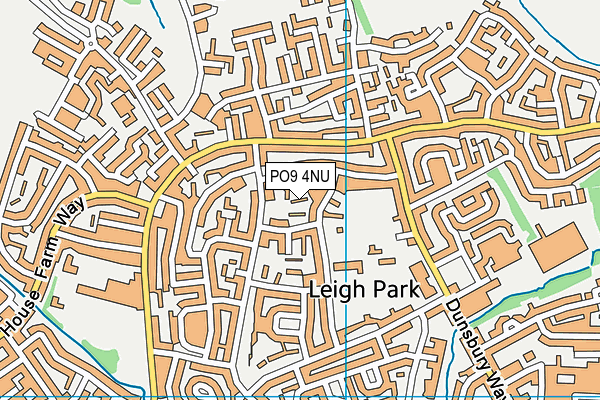 PO9 4NU map - OS VectorMap District (Ordnance Survey) PO9 4NU map - OS VectorMap District (Ordnance Survey)