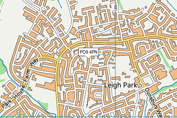 PO9 4PN map - OS VectorMap District (Ordnance Survey) PO9 4PN map - OS VectorMap District (Ordnance Survey)