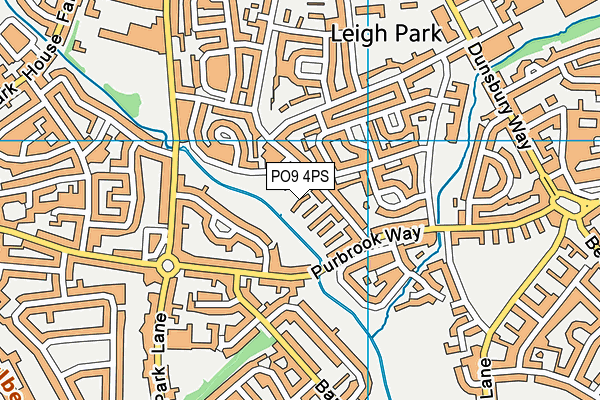 PO9 4PS map - OS VectorMap District (Ordnance Survey) PO9 4PS map - OS VectorMap District (Ordnance Survey)