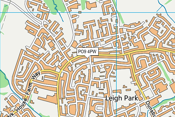 PO9 4PW map - OS VectorMap District (Ordnance Survey) PO9 4PW map - OS VectorMap District (Ordnance Survey)