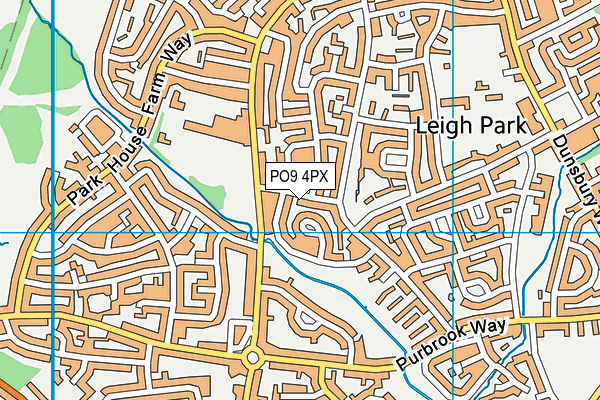 PO9 4PX map - OS VectorMap District (Ordnance Survey) PO9 4PX map - OS VectorMap District (Ordnance Survey)