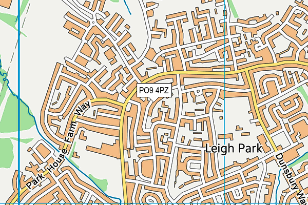 PO9 4PZ map - OS VectorMap District (Ordnance Survey) PO9 4PZ map - OS VectorMap District (Ordnance Survey)