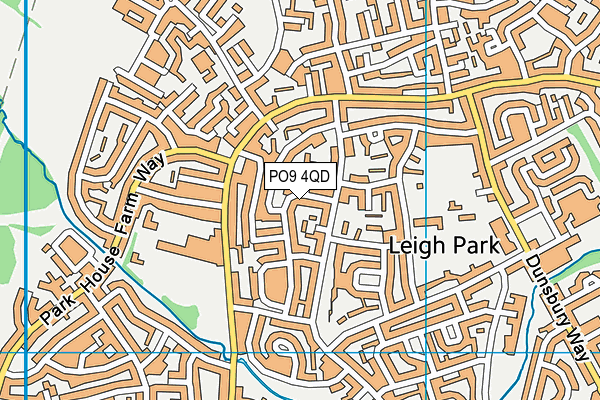 PO9 4QD map - OS VectorMap District (Ordnance Survey) PO9 4QD map - OS VectorMap District (Ordnance Survey)