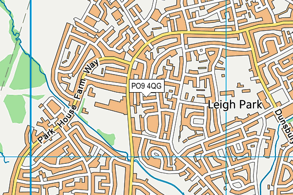 PO9 4QG map - OS VectorMap District (Ordnance Survey) PO9 4QG map - OS VectorMap District (Ordnance Survey)