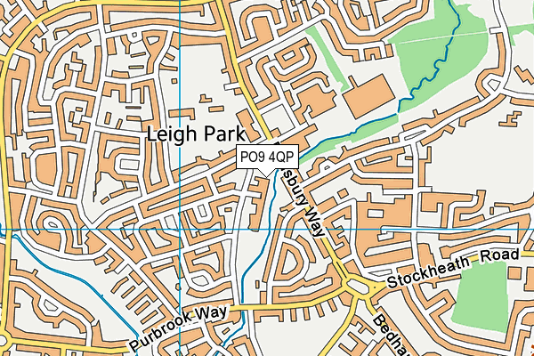 PO9 4QP map - OS VectorMap District (Ordnance Survey) PO9 4QP map - OS VectorMap District (Ordnance Survey)