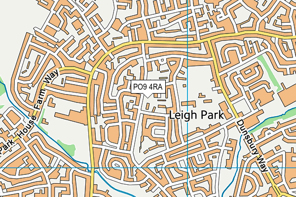 PO9 4RA map - OS VectorMap District (Ordnance Survey) PO9 4RA map - OS VectorMap District (Ordnance Survey)