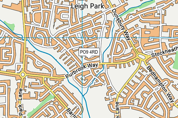 PO9 4RD map - OS VectorMap District (Ordnance Survey) PO9 4RD map - OS VectorMap District (Ordnance Survey)