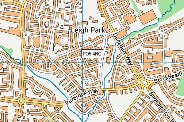 PO9 4RG map - OS VectorMap District (Ordnance Survey) PO9 4RG map - OS VectorMap District (Ordnance Survey)