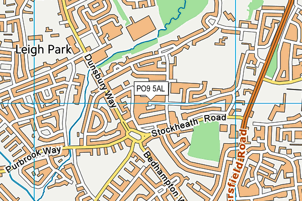 PO9 5AL map - OS VectorMap District (Ordnance Survey) PO9 5AL map - OS VectorMap District (Ordnance Survey)