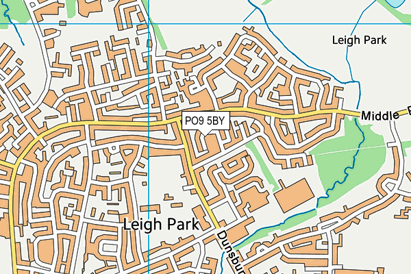PO9 5BY map - OS VectorMap District (Ordnance Survey) PO9 5BY map - OS VectorMap District (Ordnance Survey)