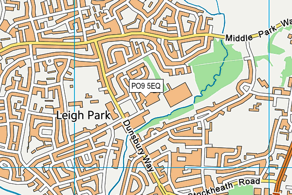 PO9 5EQ map - OS VectorMap District (Ordnance Survey) PO9 5EQ map - OS VectorMap District (Ordnance Survey)