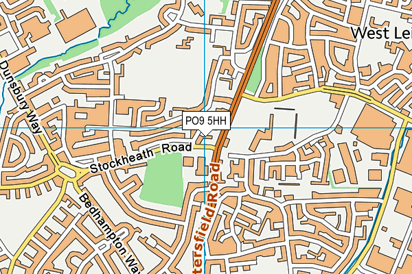 PO9 5HH map - OS VectorMap District (Ordnance Survey) PO9 5HH map - OS VectorMap District (Ordnance Survey)