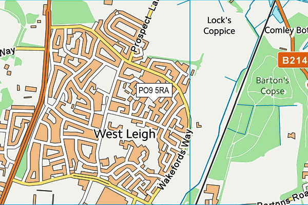 PO9 5RA map - OS VectorMap District (Ordnance Survey) PO9 5RA map - OS VectorMap District (Ordnance Survey)