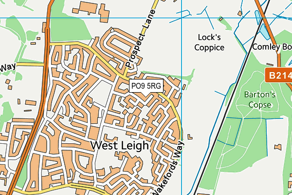 PO9 5RG map - OS VectorMap District (Ordnance Survey) PO9 5RG map - OS VectorMap District (Ordnance Survey)