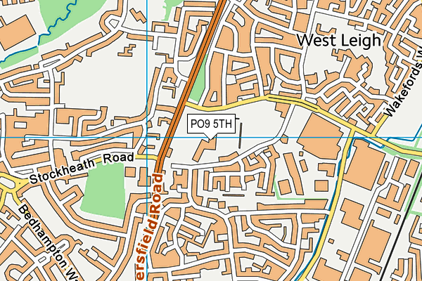 PO9 5TH map - OS VectorMap District (Ordnance Survey) PO9 5TH map - OS VectorMap District (Ordnance Survey)