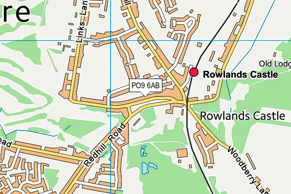 PO9 6AB map - OS VectorMap District (Ordnance Survey) PO9 6AB map - OS VectorMap District (Ordnance Survey)