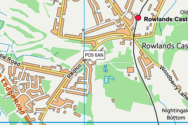 PO9 6AN map - OS VectorMap District (Ordnance Survey) PO9 6AN map - OS VectorMap District (Ordnance Survey)