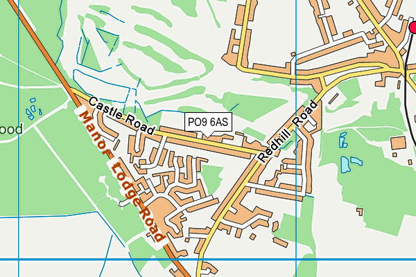 PO9 6AS map - OS VectorMap District (Ordnance Survey) PO9 6AS map - OS VectorMap District (Ordnance Survey)