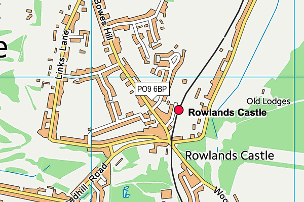 PO9 6BP map - OS VectorMap District (Ordnance Survey) PO9 6BP map - OS VectorMap District (Ordnance Survey)