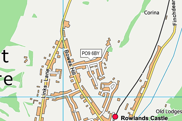 PO9 6BY map - OS VectorMap District (Ordnance Survey) PO9 6BY map - OS VectorMap District (Ordnance Survey)