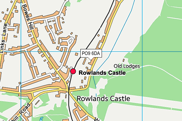 PO9 6DA map - OS VectorMap District (Ordnance Survey) PO9 6DA map - OS VectorMap District (Ordnance Survey)