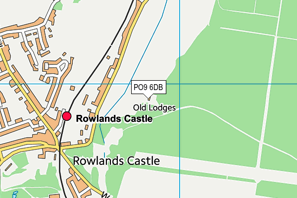 PO9 6DB map - OS VectorMap District (Ordnance Survey) PO9 6DB map - OS VectorMap District (Ordnance Survey)