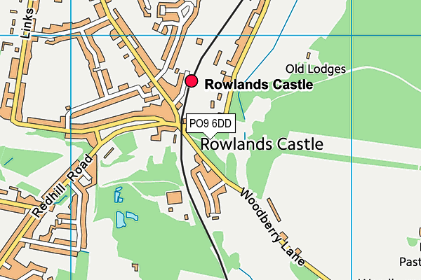 PO9 6DD map - OS VectorMap District (Ordnance Survey) PO9 6DD map - OS VectorMap District (Ordnance Survey)