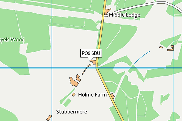 PO9 6DU map - OS VectorMap District (Ordnance Survey) PO9 6DU map - OS VectorMap District (Ordnance Survey)