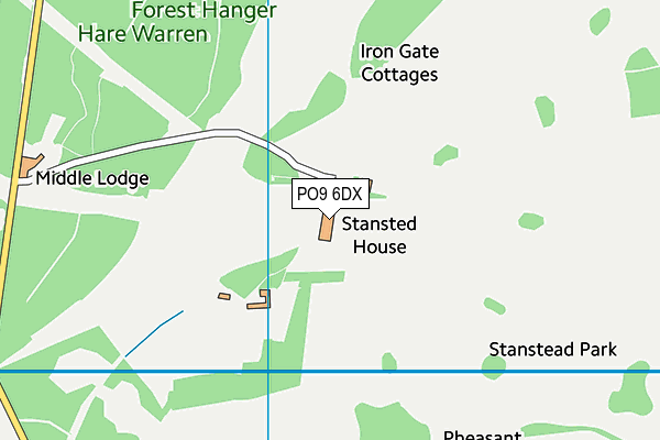 PO9 6DX map - OS VectorMap District (Ordnance Survey) PO9 6DX map - OS VectorMap District (Ordnance Survey)