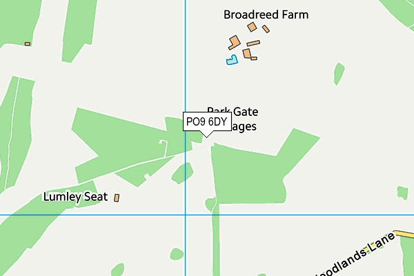 PO9 6DY map - OS VectorMap District (Ordnance Survey) PO9 6DY map - OS VectorMap District (Ordnance Survey)