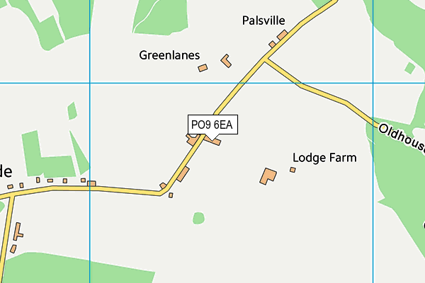 PO9 6EA map - OS VectorMap District (Ordnance Survey) PO9 6EA map - OS VectorMap District (Ordnance Survey)