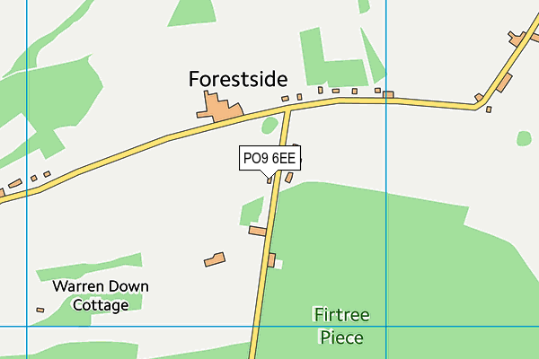 PO9 6EE map - OS VectorMap District (Ordnance Survey) PO9 6EE map - OS VectorMap District (Ordnance Survey)