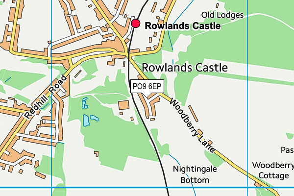 PO9 6EP map - OS VectorMap District (Ordnance Survey) PO9 6EP map - OS VectorMap District (Ordnance Survey)
